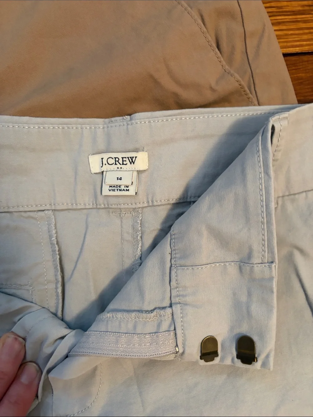 J. Crew Light Gray and Tan Women's Bermuda Shorts Set